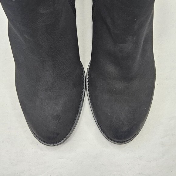 Blondo Waterproof Ankle Booties Size 9.5 Black Leather Western Block Heel Boots - Picture 3 of 12